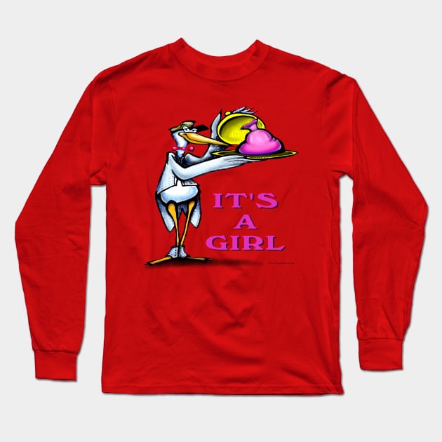 It's a GIRL Long Sleeve T-Shirt by Kevin Middleton